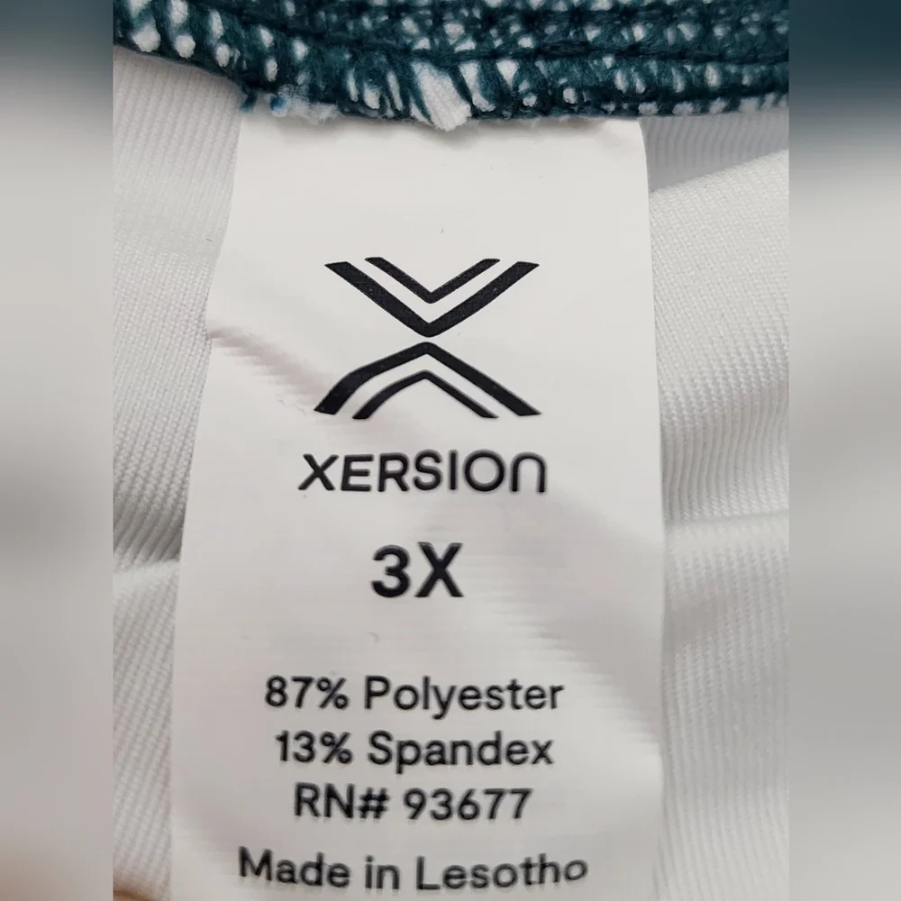 Xersion Skort Women's 3X Blue Green Tie Dye NEW